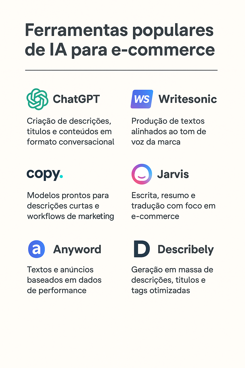 Como usar IA para descrição de produtos, títulos e tags no e-commerce